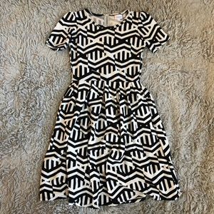 Black & White Lularoe Amelia dress